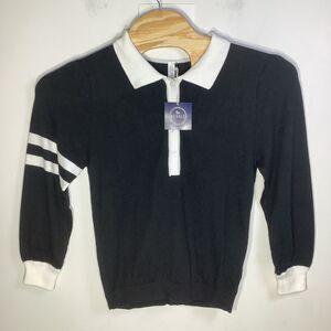 The Bubble Womens Mulligan Long Sleeve Sweater Black Size‎ Large NWT